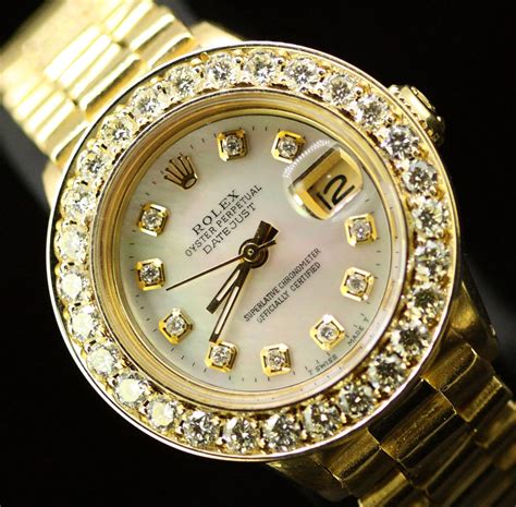 rolex oyster perpetual no-date diamond ladies watch|Rolex presidential diamond bezel price.